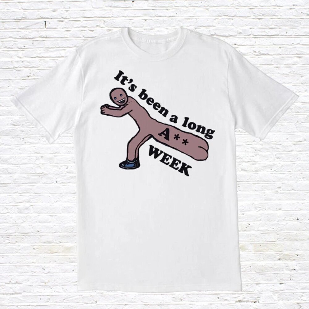It's Been A Long Ass Week T-Shirt. 90's Vintage Style .